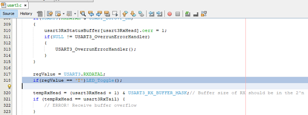 Using the LED_Toggle() Macro