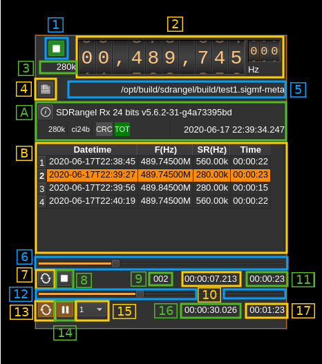 SigMF File input plugin GUI