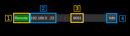 SDR Remote input stream GUI