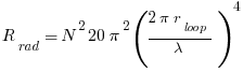 multi-turn magloop radiation resistance