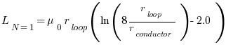 magloop single-turn loop antenna inductance